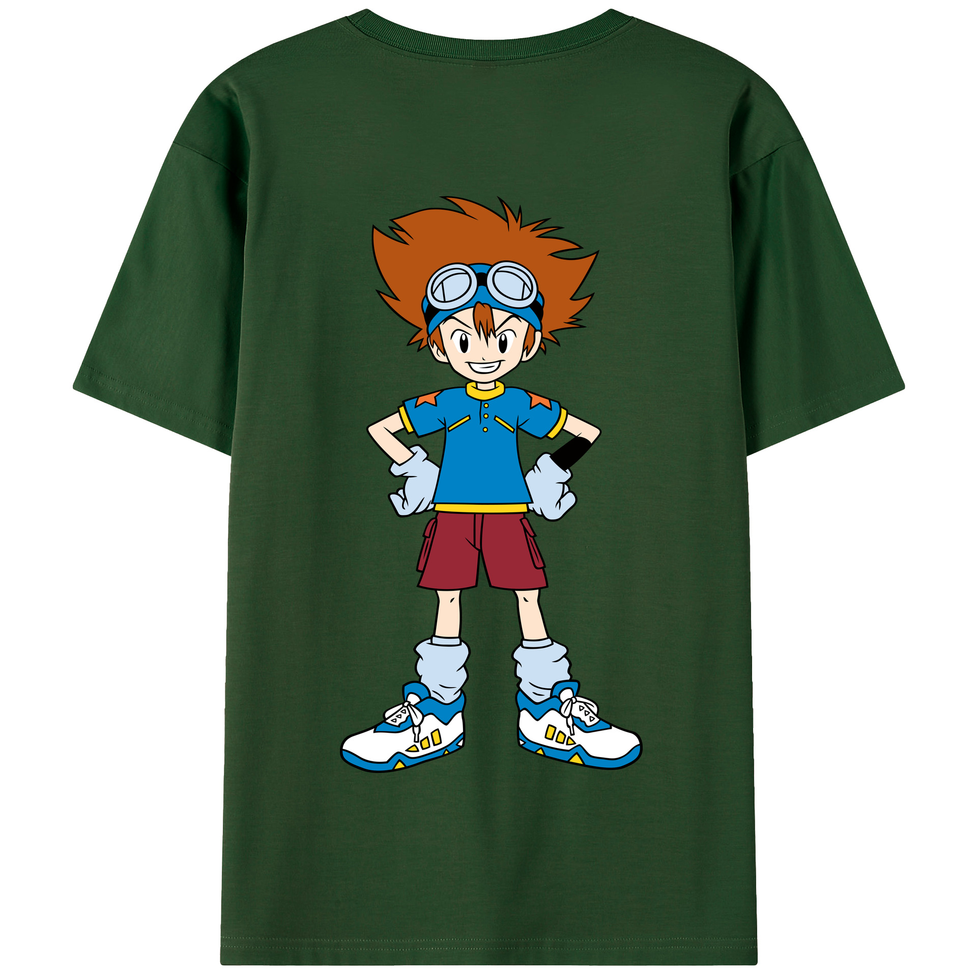 （画像用） Digimon デジタルモンスター/デジモン 綿100％半袖Tシャツ（背面プリント）